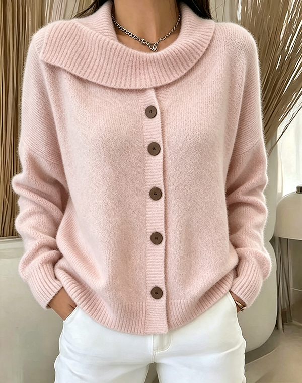 ⏰Last Day 70% OFF 🔥 Cozy cardigan with button placket for women