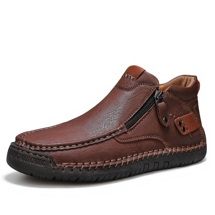 TOPSFANO®Men's Genuine Leather Walking Boots