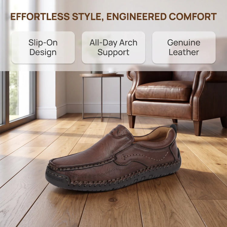 ⏰Last Day 70% OFF 🔥 TOPSFANO Men’s Full Grain Leather Loafers
