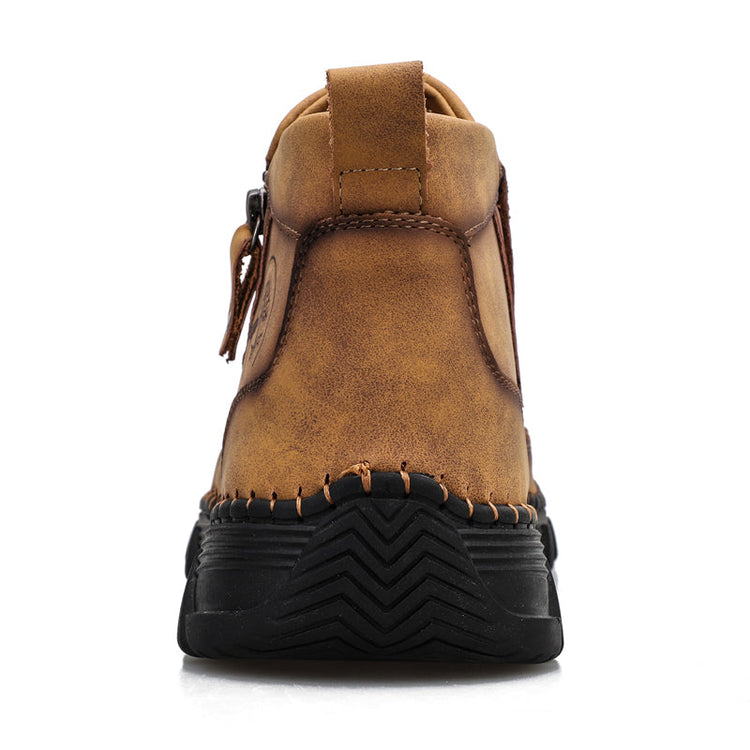 ⏰Last Day 70% OFF 🔥 TOPSFANO® Men's Vintage Leather Motorcycle Boots