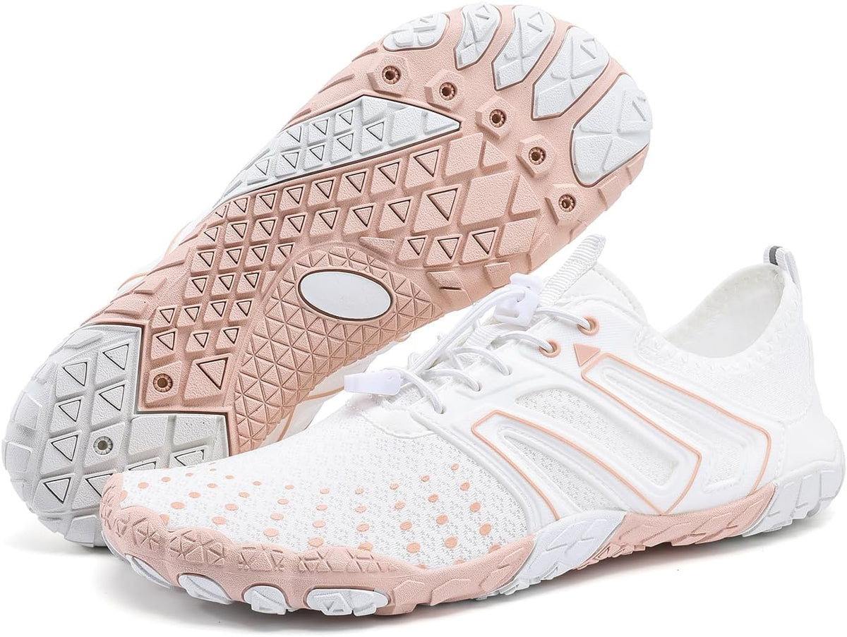 Hiking Barefoot Shoes for Women Men Breathable & Non-Slip Athletic Barefoot Wide Toe Water Shoes Lightweight Perfect for Walking,Running,and Swimming