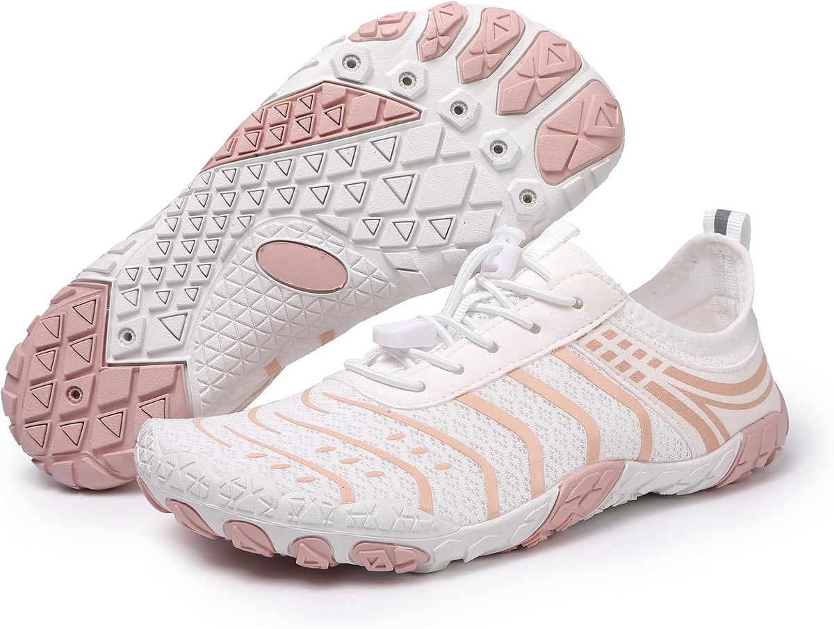 Hiking Barefoot Shoes for Women Men Breathable & Non-Slip Athletic Barefoot Wide Toe Water Shoes Lightweight Perfect for Walking,Running,and Swimming