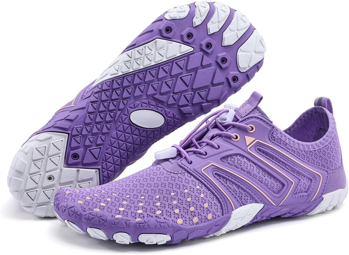 Hiking Barefoot Shoes for Women Men Breathable & Non-Slip Athletic Barefoot Wide Toe Water Shoes Lightweight Perfect for Walking,Running,and Swimming