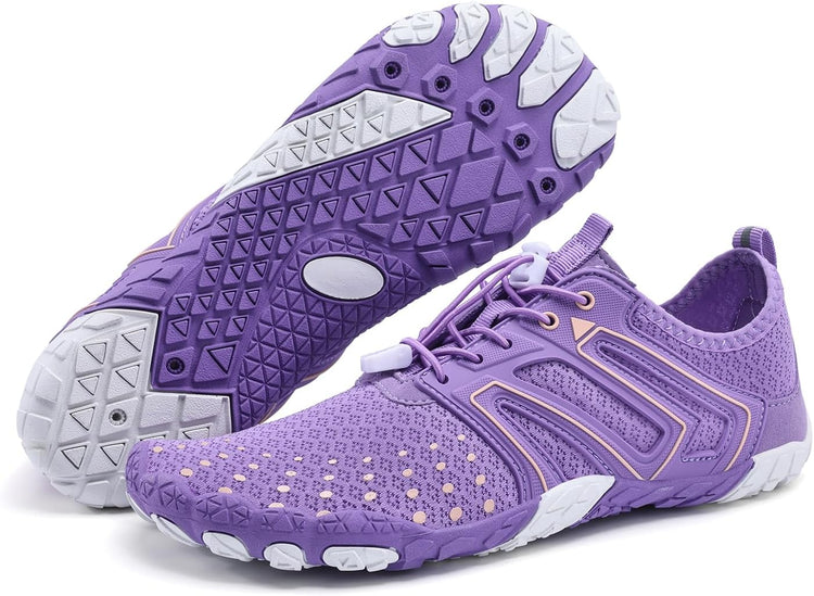Hiking Barefoot Shoes for Women Men Breathable & Non-Slip Athletic Barefoot Wide Toe Water Shoes Lightweight Perfect for Walking,Running,and Swimming