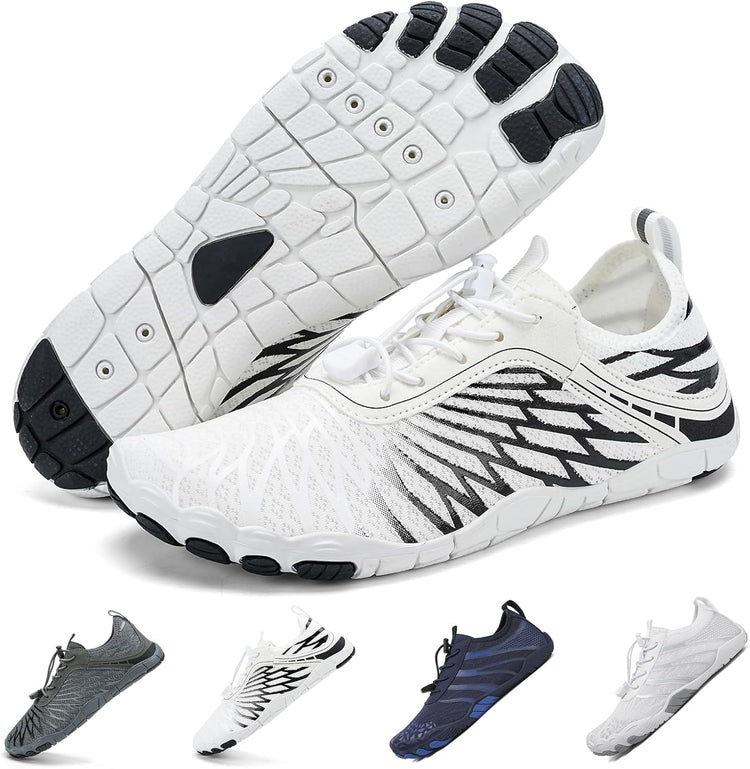 Hiking Barefoot Shoes for Women Men Breathable & Non-Slip Athletic Barefoot Wide Toe Water Shoes Lightweight Perfect for Walking,Running,and Swimming