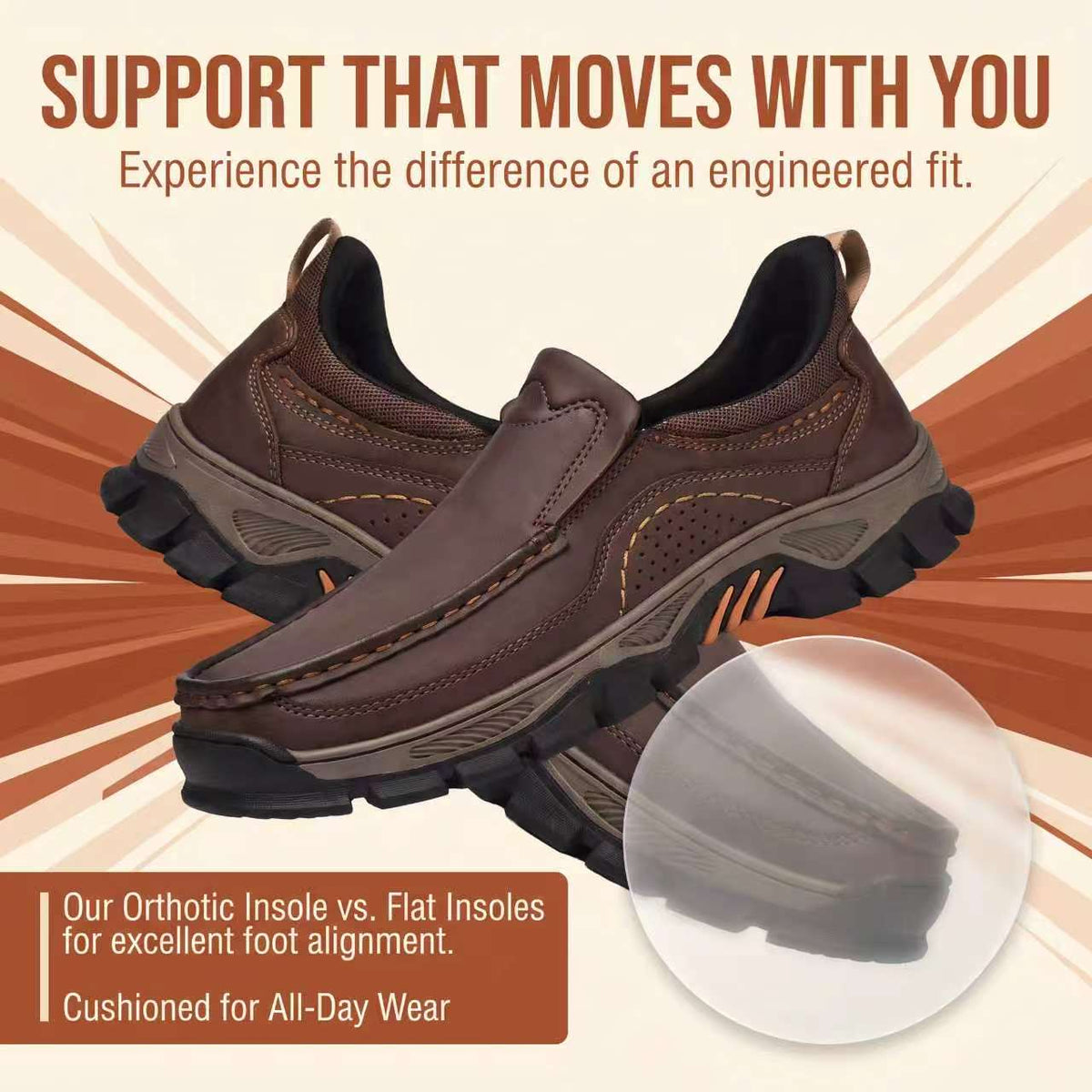 ⏰Last Day 70% OFF 🔥 TOPSFANO®Men's Genuine Leather Walking Shoes