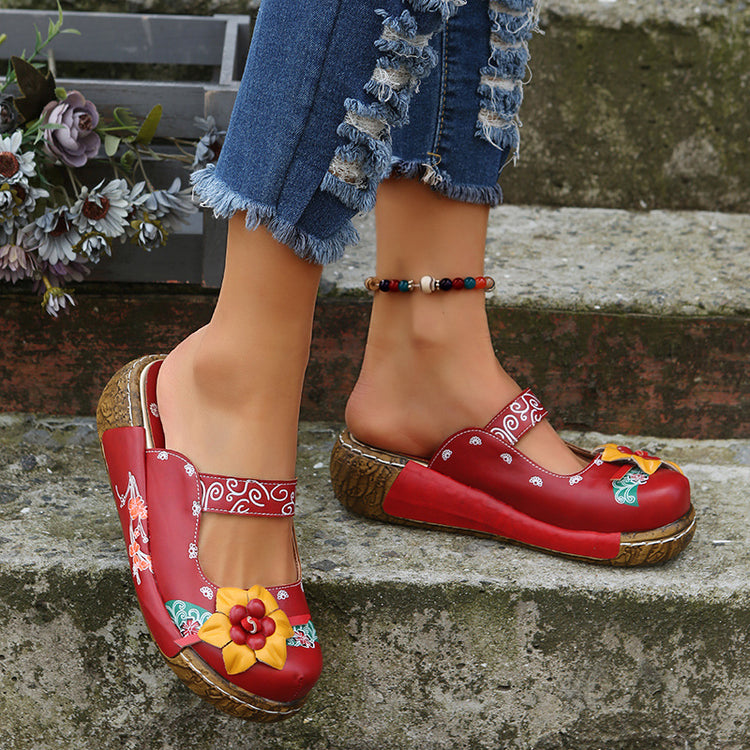 ⏰Last Day 70% OFF 🔥 2026 🌹 Women's Roman Platform Sandals ( Leather Platform Sandals)