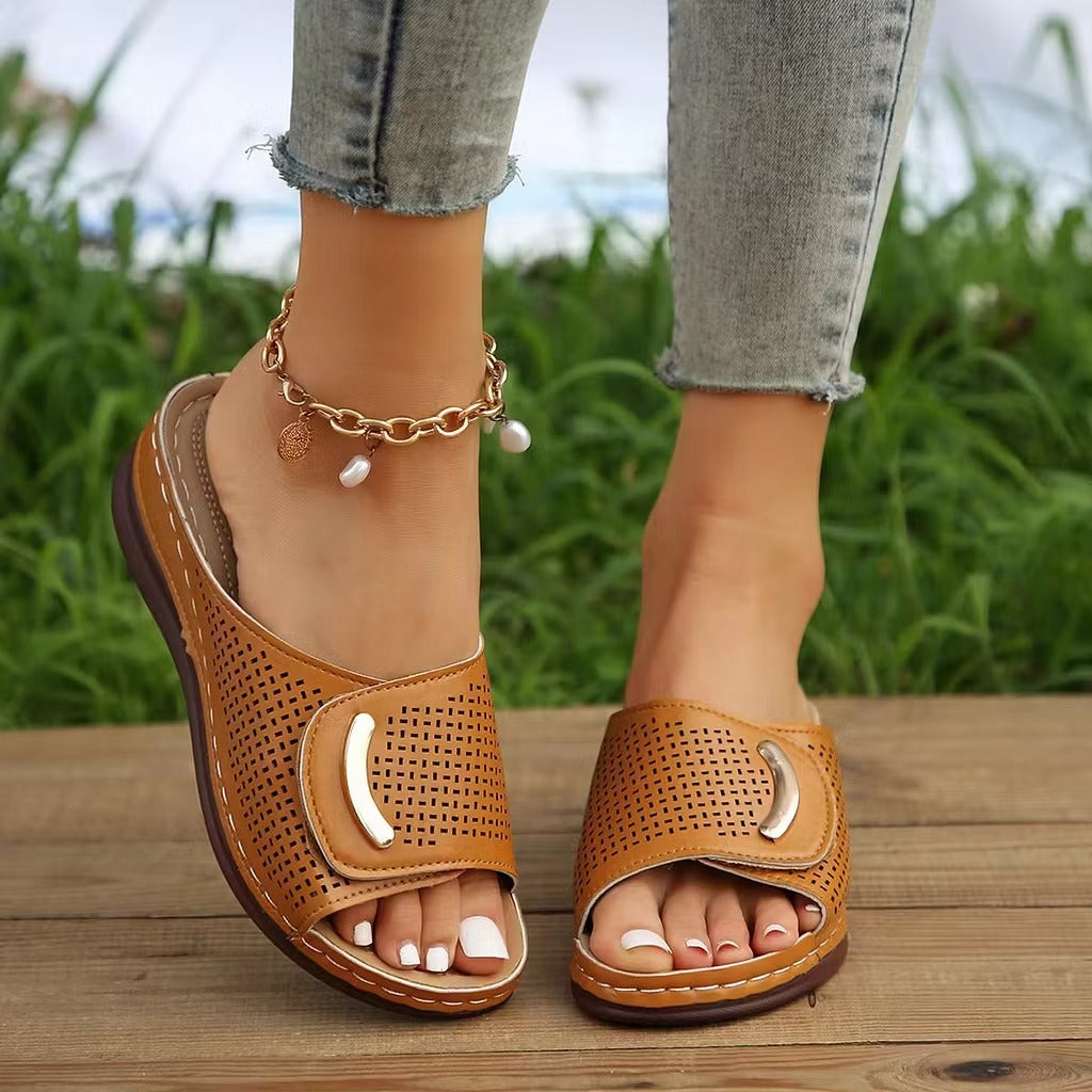 ⏰Last Day 70% OFF 🔥 TOPSFANO® Women's Breathable Slide Sandals