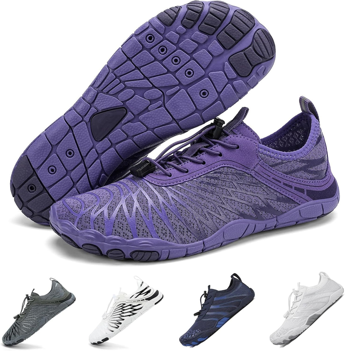 Hiking Barefoot Shoes for Women Men Breathable & Non-Slip Athletic Barefoot Wide Toe Water Shoes Lightweight Perfect for Walking,Running,and Swimming