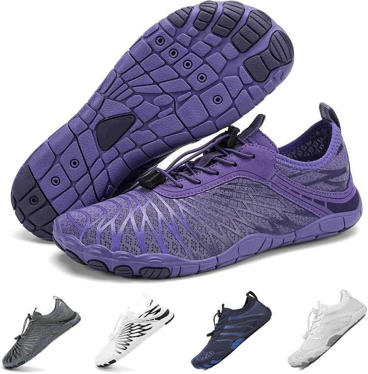 Hiking Barefoot Shoes for Women Men Breathable & Non-Slip Athletic Barefoot Wide Toe Water Shoes Lightweight Perfect for Walking,Running,and Swimming