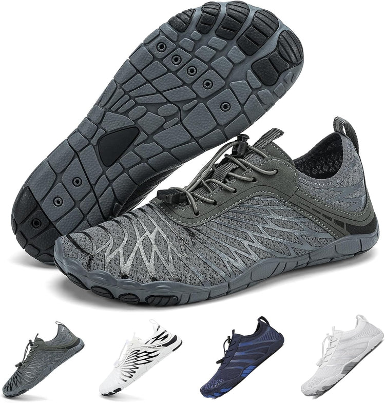 Hiking Barefoot Shoes for Women Men Breathable & Non-Slip Athletic Barefoot Wide Toe Water Shoes Lightweight Perfect for Walking,Running,and Swimming