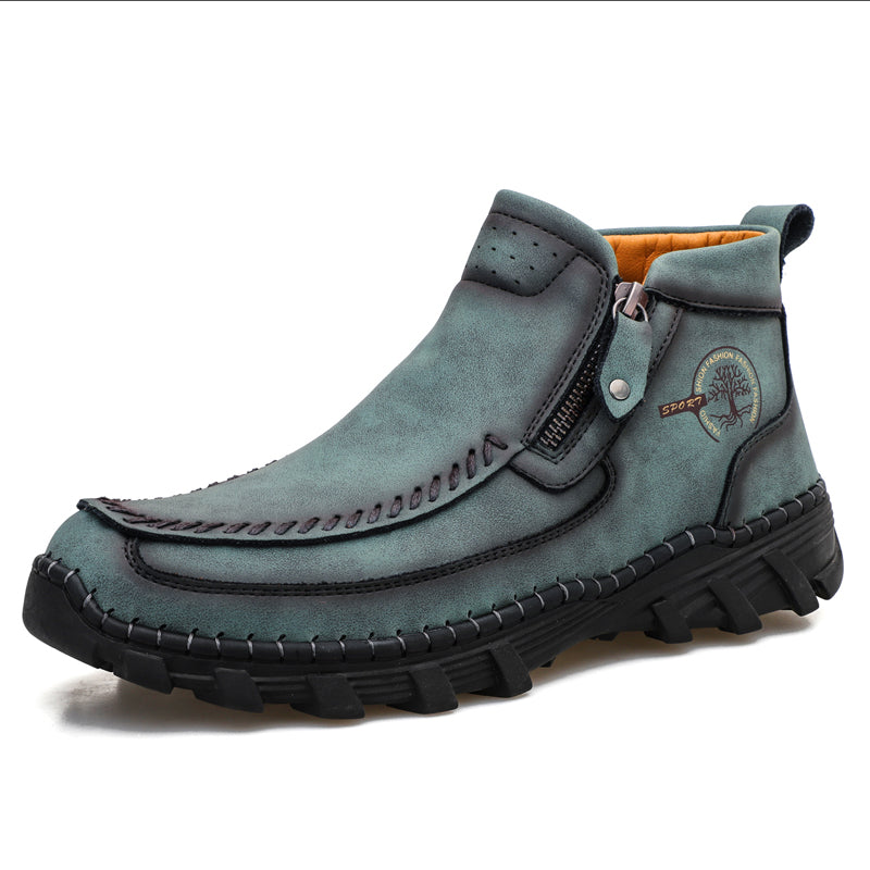 ⏰Last Day 70% OFF 🔥 TOPSFANO® Men's Vintage Leather Motorcycle Boots
