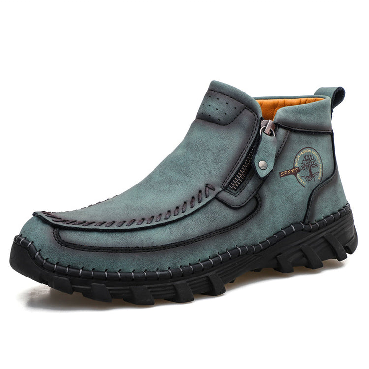 ⏰Last Day 70% OFF 🔥 TOPSFANO® Men's Vintage Leather Motorcycle Boots