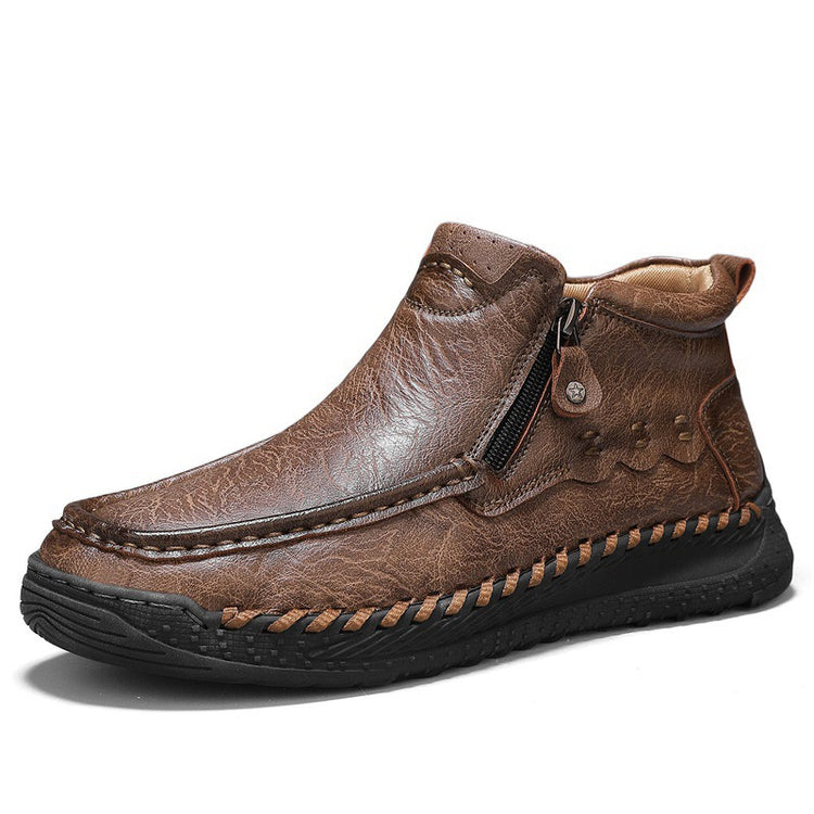 TOPSFANO®Men's Genuine Leather Orthopedic Boots