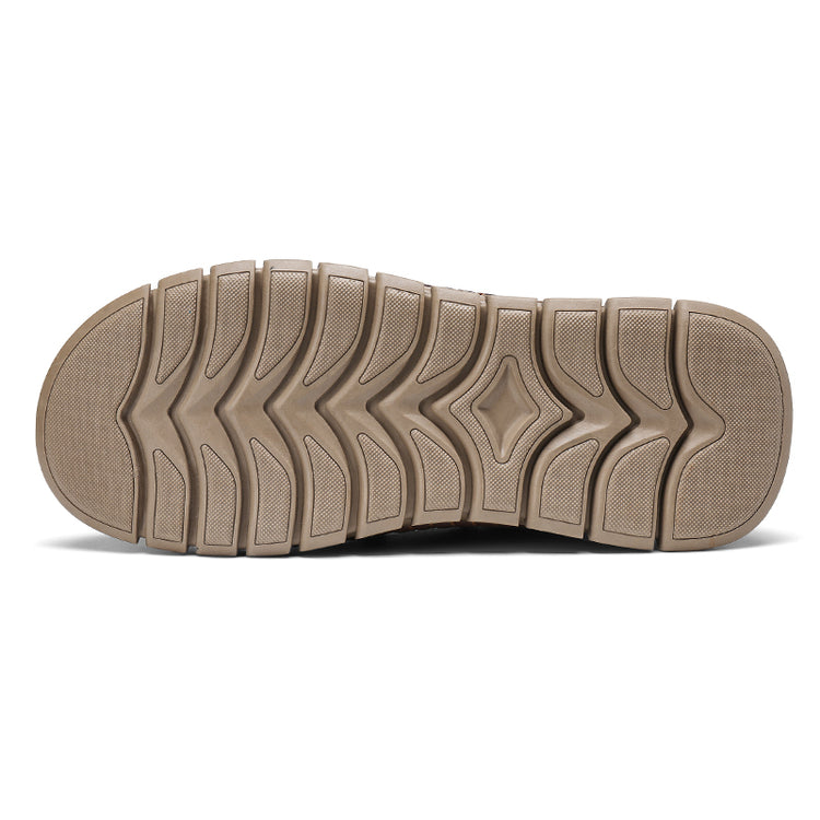 💥💥Men's Casual Comfortable Wear-Resistant Non-Slip Genuine Leather stitched Futian Shoes