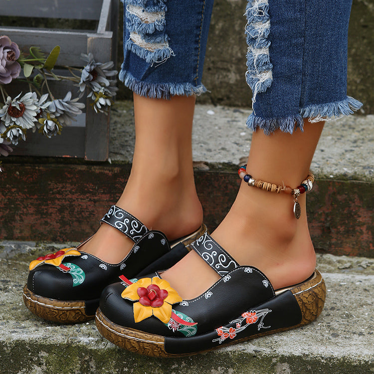 ⏰Last Day 70% OFF 🔥 2026 🌹 Women's Roman Platform Sandals ( Leather Platform Sandals)