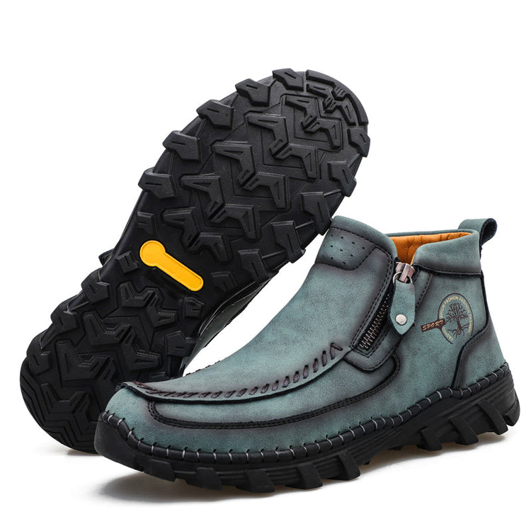 ⏰Last Day 70% OFF 🔥 TOPSFANO® Men's Vintage Leather Motorcycle Boots