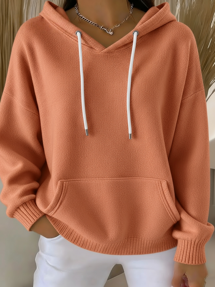 ⏰Last Day 70% OFF 🔥 Women's Casual kint Jacquard Multicolor Hoodie