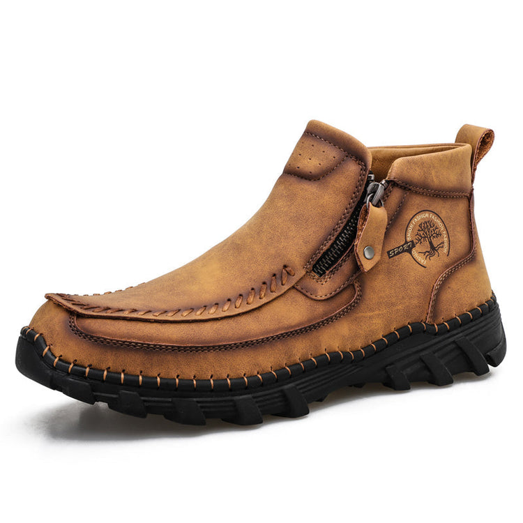 ⏰Last Day 70% OFF 🔥 TOPSFANO® Men's Vintage Leather Motorcycle Boots