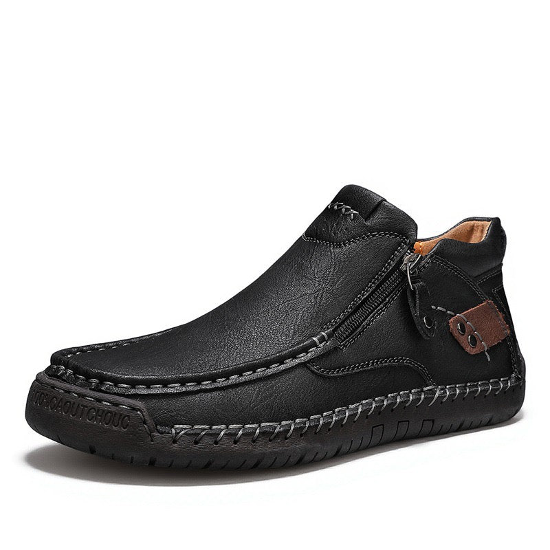 TOPSFANO®Men's Genuine Leather Walking Boots