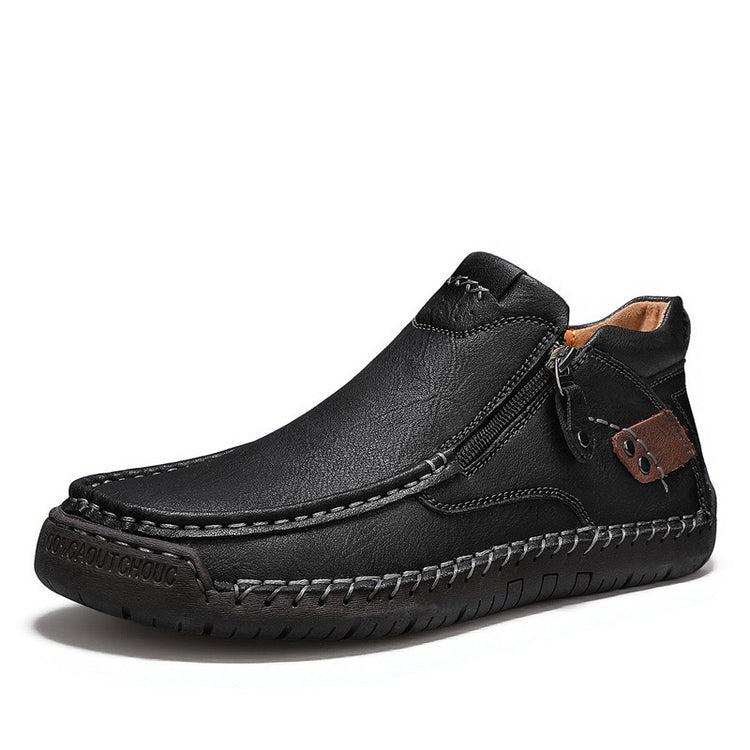 TOPSFANO®Men's Genuine Leather Walking Boots