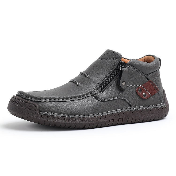 Men's crafted Genuine Leather Boots with Arch Support & Wide Toe Box