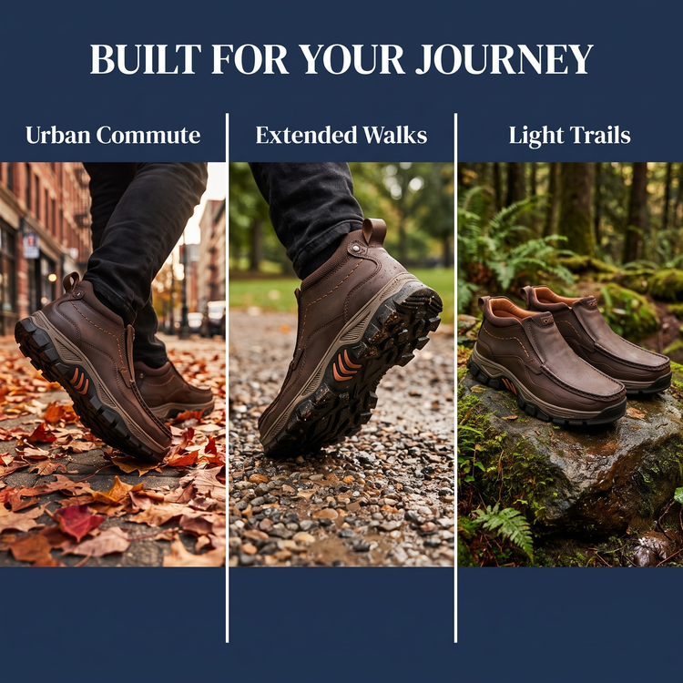 ⏰Last Day 70% OFF 🔥 TOPSFANO®Men's Genuine Leather Comfortable Walking Boots