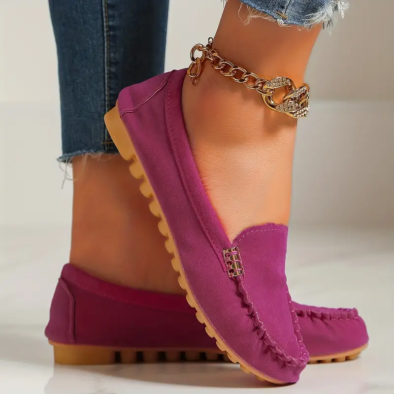 ⏰Last Day 70% OFF 🔥 Round Toe Flats Breathable Slip-on Hiking Shoes