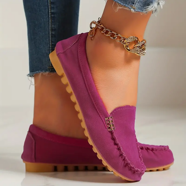 ⏰Last Day 70% OFF 🔥 Round Toe Flats Breathable Slip-on Hiking Shoes