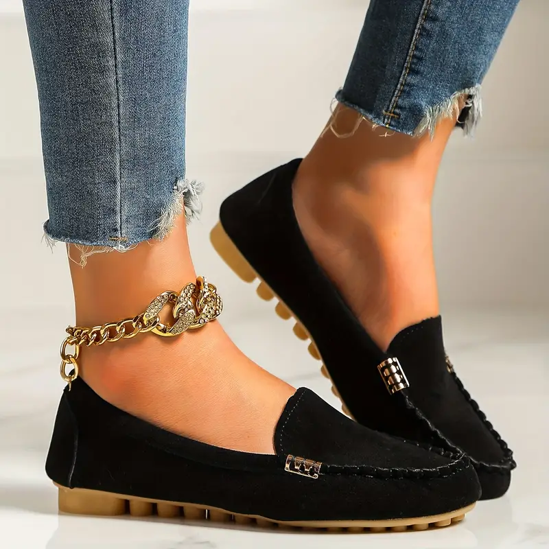 ⏰Last Day 70% OFF 🔥 Round Toe Flats Breathable Slip-on Hiking Shoes