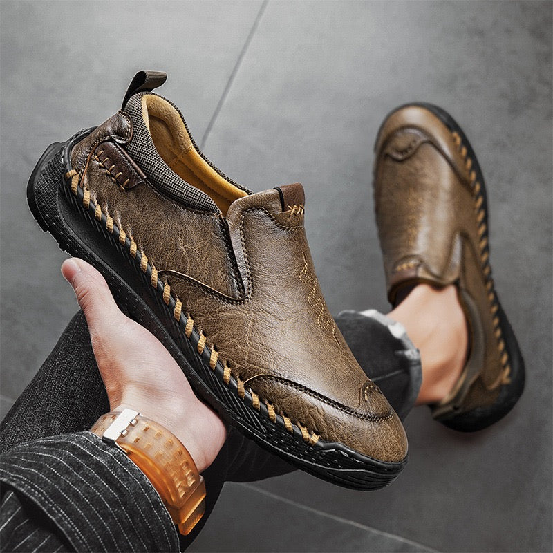 ⏰Last Day 70% OFF 🔥 TOPSFANO® Men's Leather Walking Shoes with a Wide Toe Box