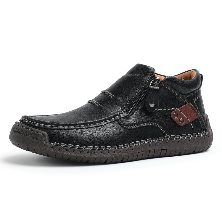 Men's crafted Genuine Leather Boots with Arch Support & Wide Toe Box