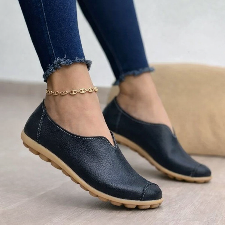 Casual textured loafers for women
