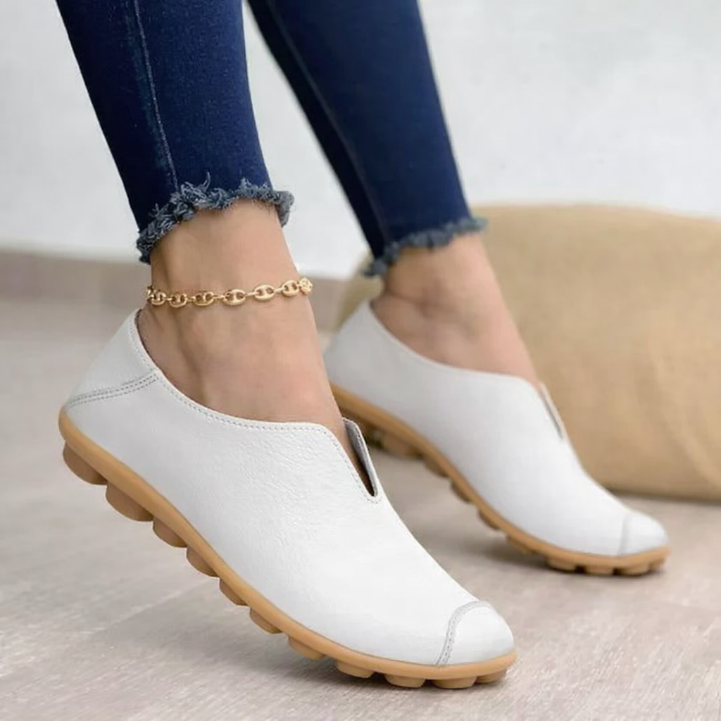 Casual textured loafers for women