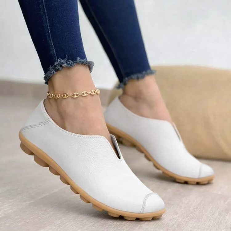 Casual textured loafers for women