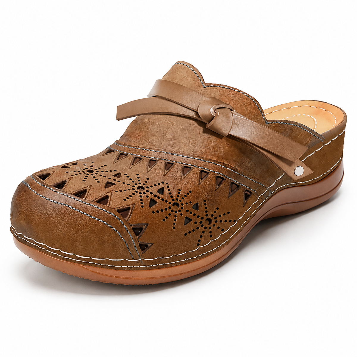 Women’s Bowknot Wedge Sandals – Arch Support & Everyday Comfort