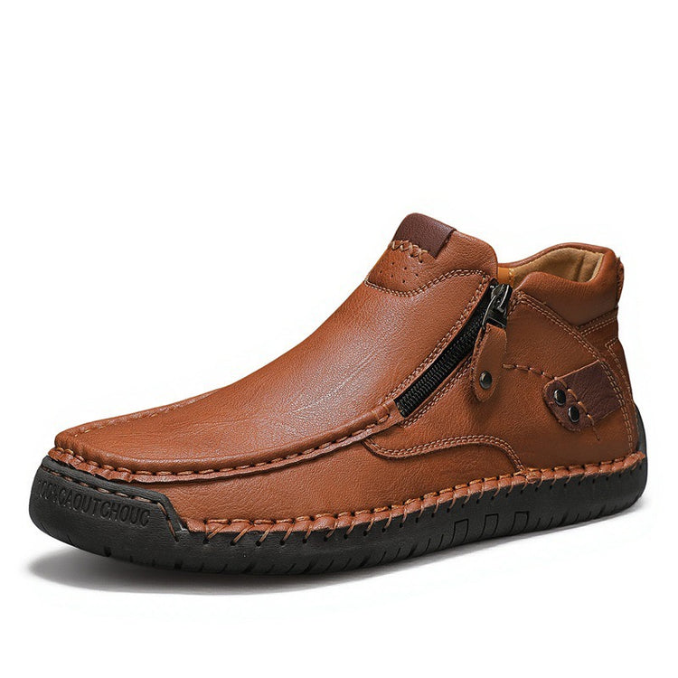 TOPSFANO®Men's Genuine Leather Walking Boots