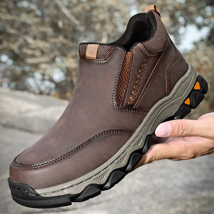 TOPSFANO®Men's Genuine Leather Orthopedic Walking Boots