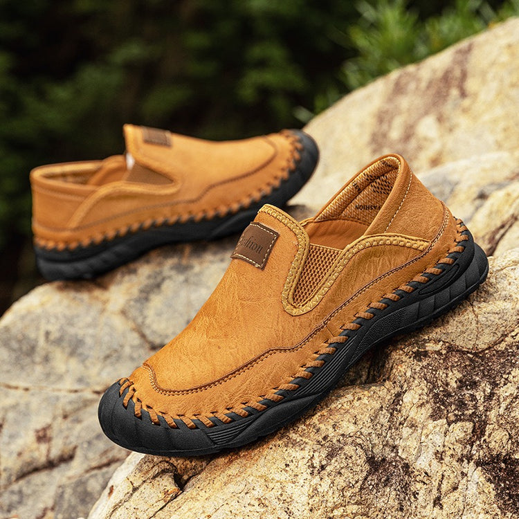 ⏰Last Day! 45% OFF 🔥TOPSFANO®Men's Genuine Leather Orthopedic Outdoor Walking Shoes