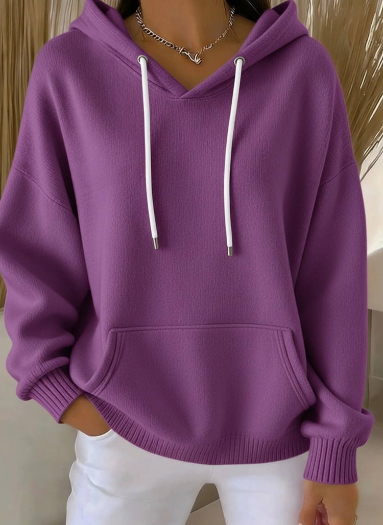 ⏰Last Day 70% OFF 🔥 Women's Casual kint Jacquard Multicolor Hoodie