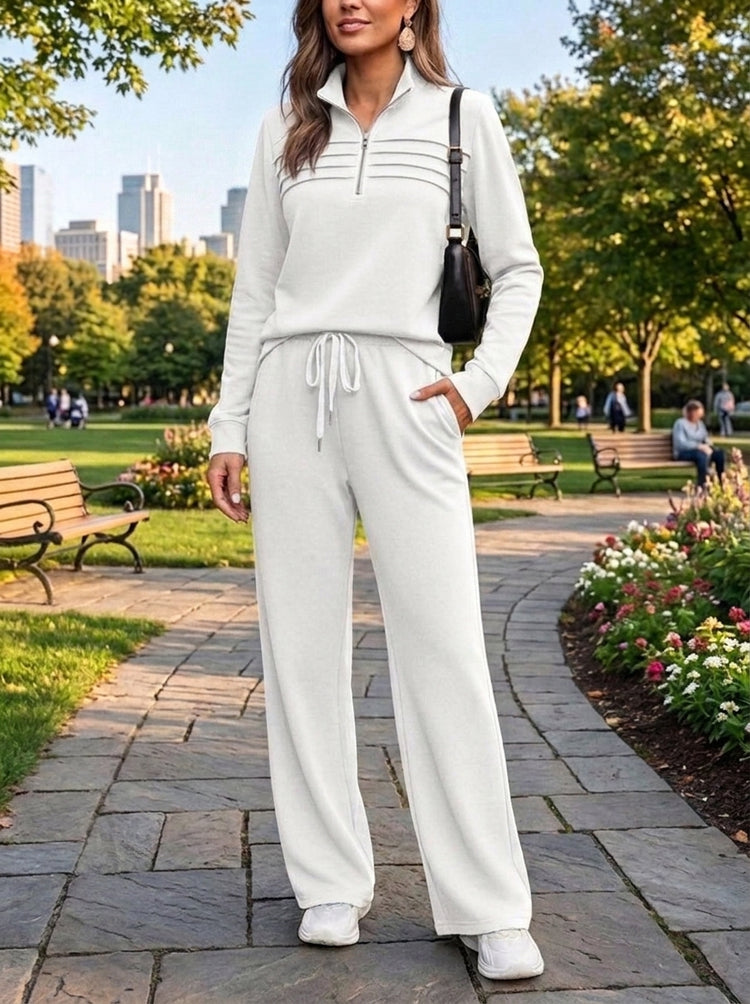 ⏰Last Day 70% OFF 🔥 Women's Quarter-Zip Two-Piece Travel Set