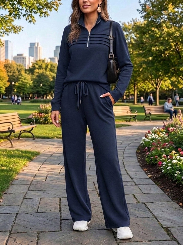 ⏰Last Day 70% OFF 🔥 Women's Quarter-Zip Two-Piece Travel Set