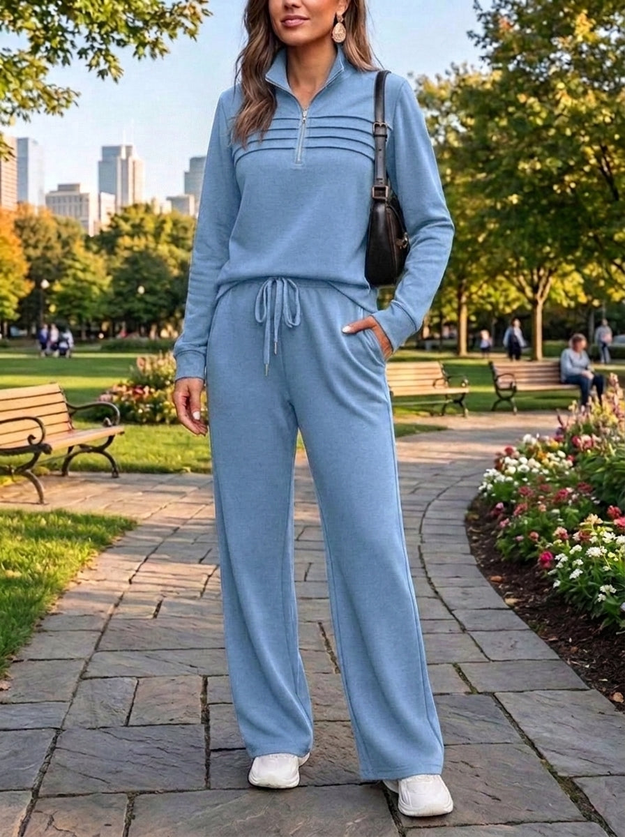 ⏰Last Day 70% OFF 🔥 Women's Quarter-Zip Two-Piece Travel Set