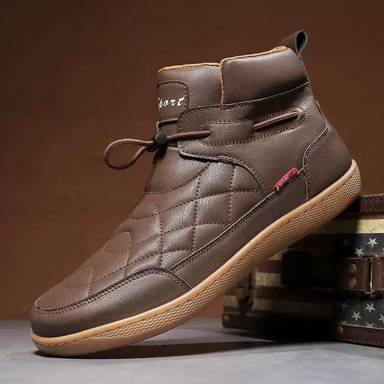 ⏰Last Day! 45% OFF  🔥TOPSFANO®Men’s Cowhide Wide-toe Watreproof Orthopedic Walking Boots