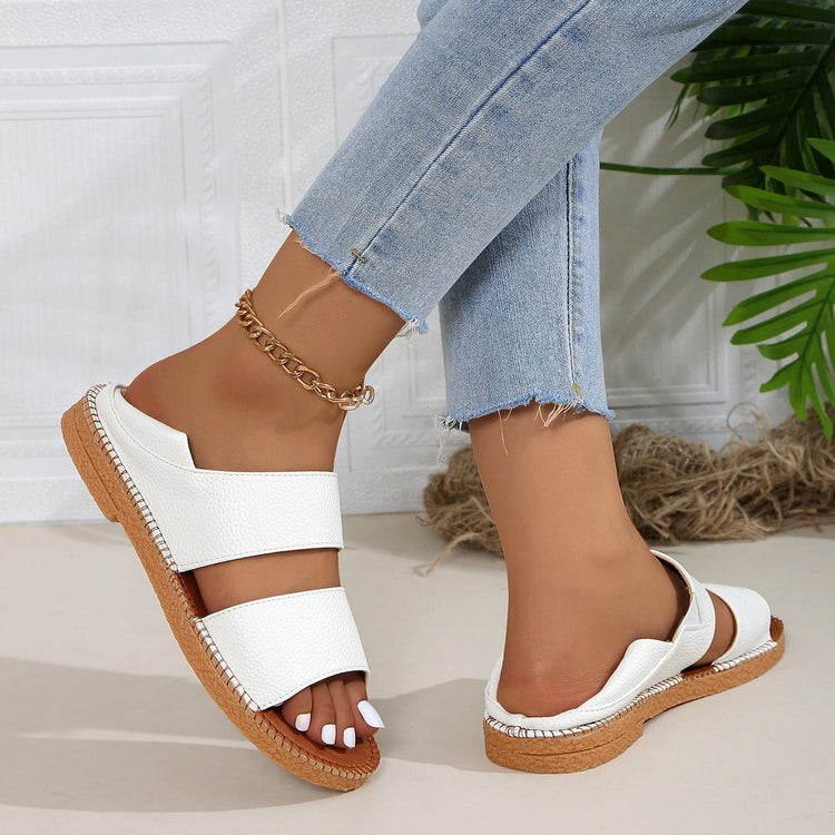 Women's Double Strap Platform Espadrille Sandals Comfortable Summer Shoes