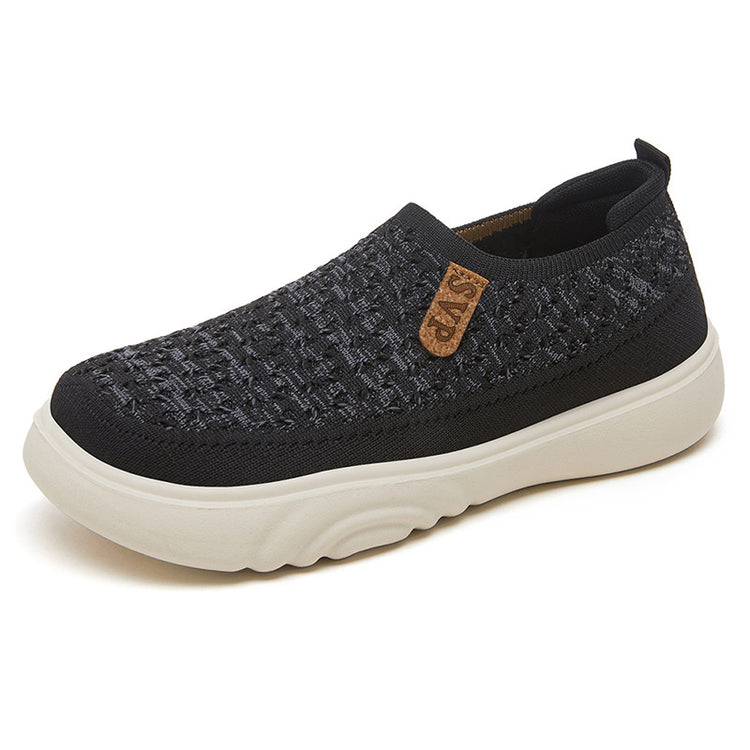 Knitted slip-on shoes