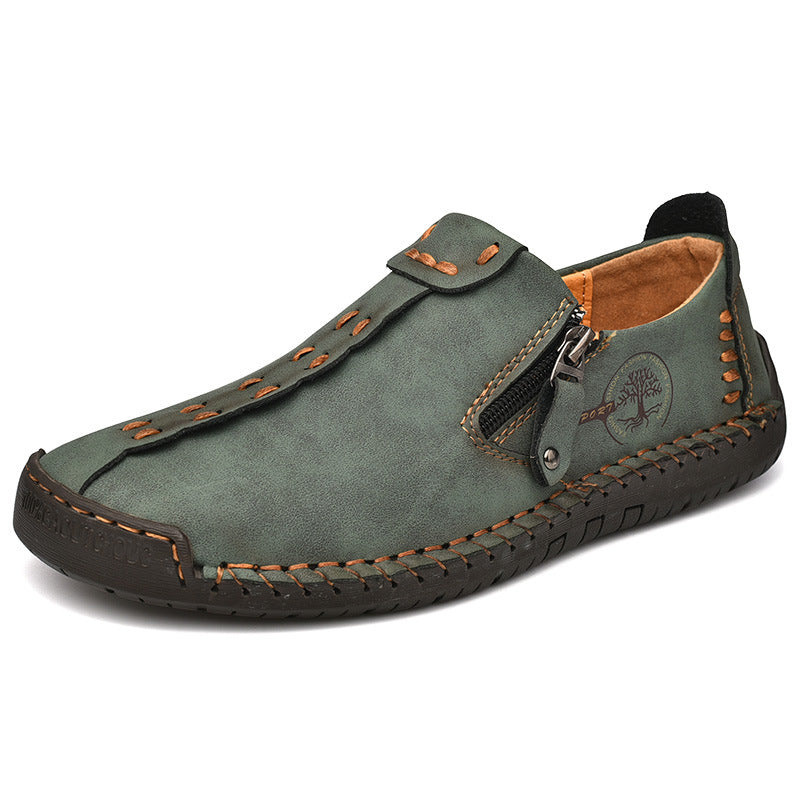 ⏰Last Day 70% OFF 🔥 TOPSFANO® Men's Vintage Side-Zip Slip-On Shoes