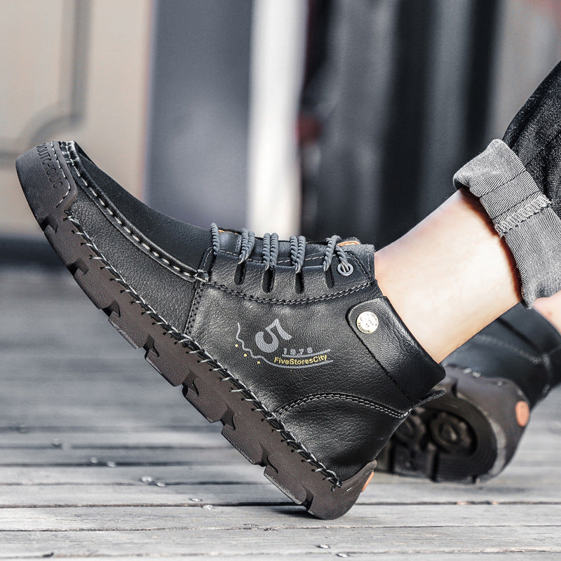 ⏰Last Day 70% OFF 🔥 TOPSFANO® Men's Vintage Lace-Up Ankle Boots