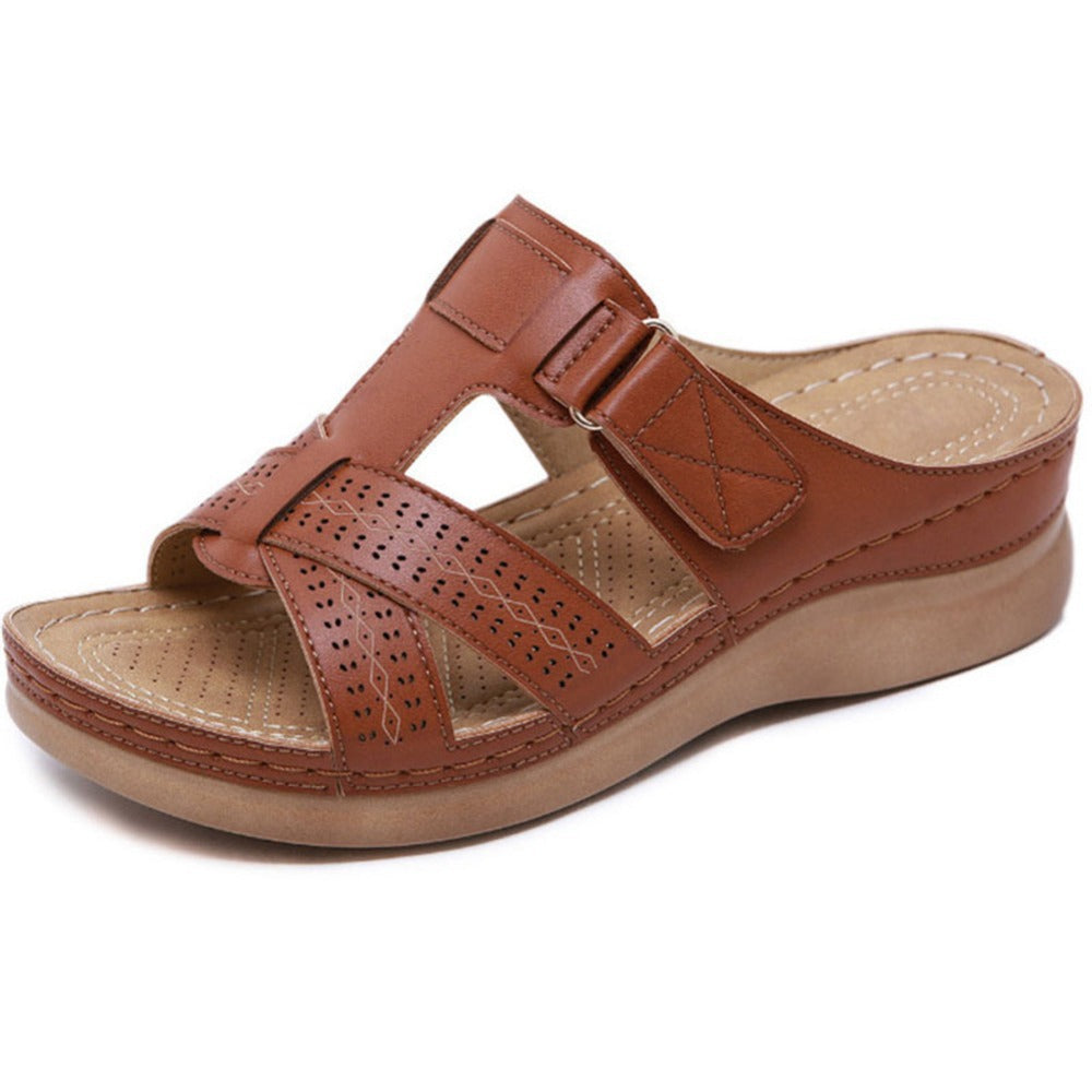 ⏰Last Day 70% OFF 🔥 TOPSFANO® Women's Casual Wedge Slide Sandals