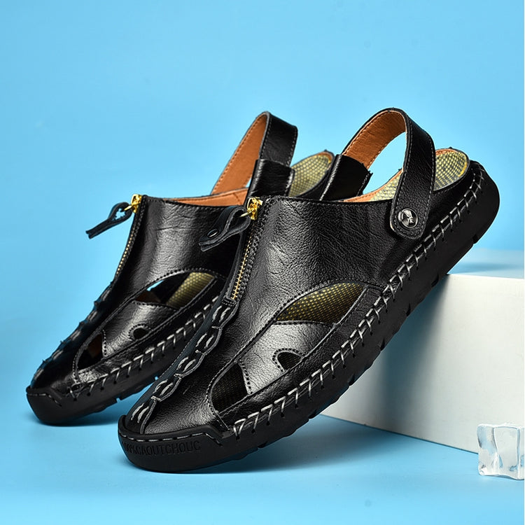 ⏰Last Day 70% OFF 🔥 Large Size Soft Leather Men's Breathable Outdoor Sandals